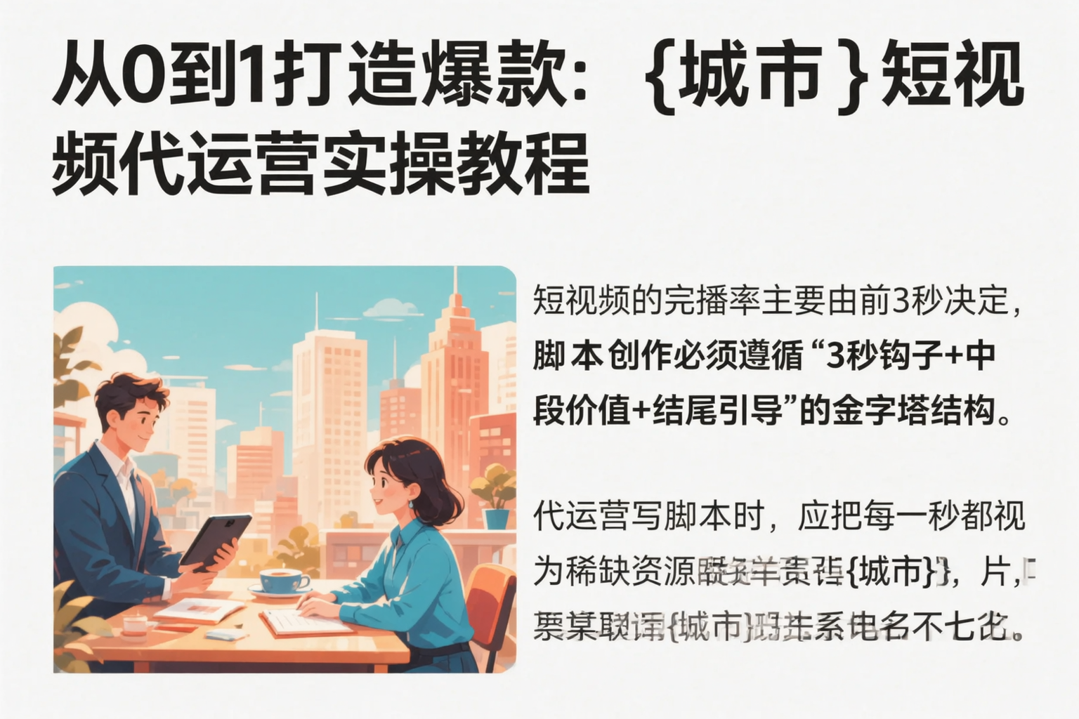 从0到1打造爆款:武汉短视频代运营实操教程