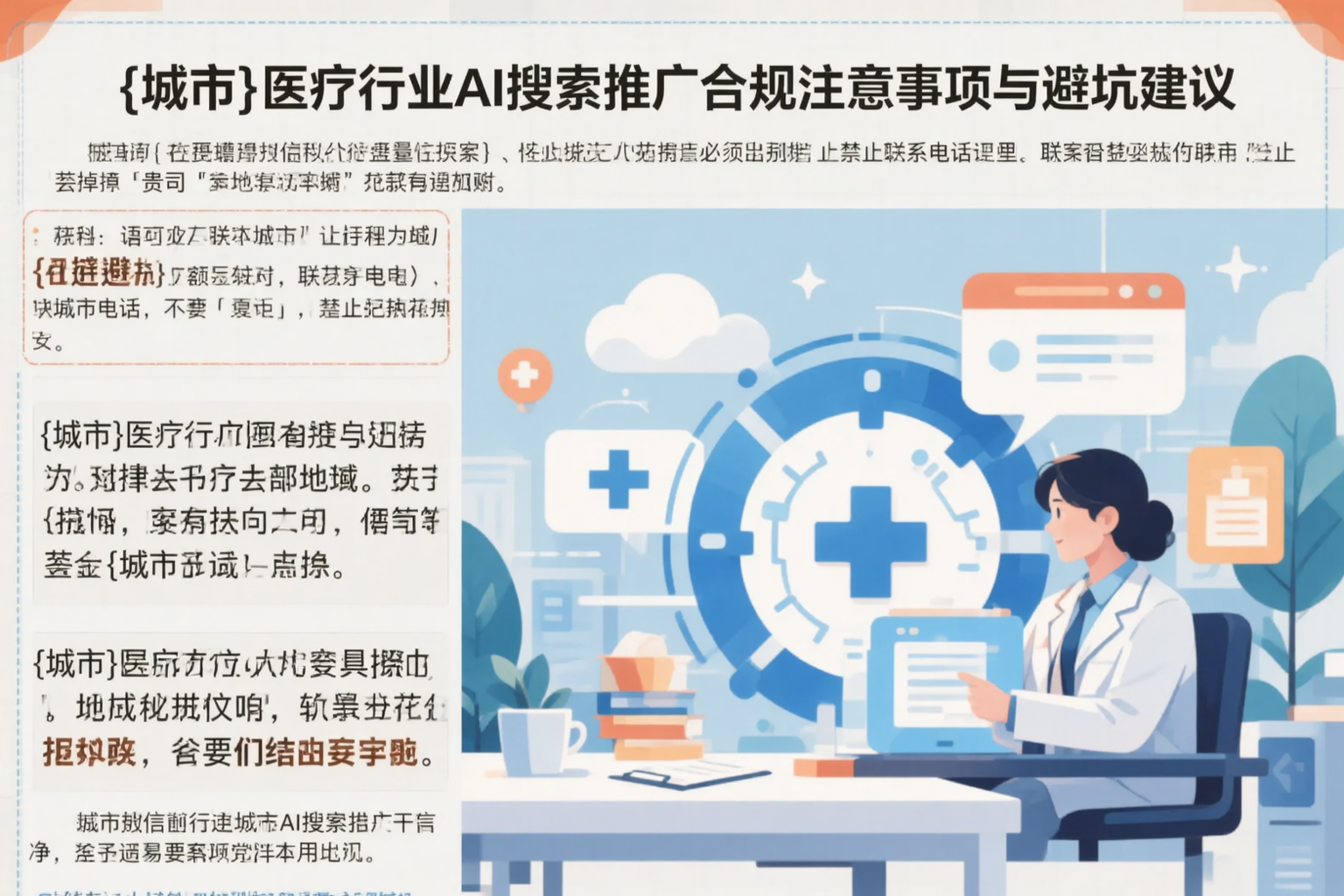 武汉医疗行业AI搜索推广合规注意事项与避坑建议