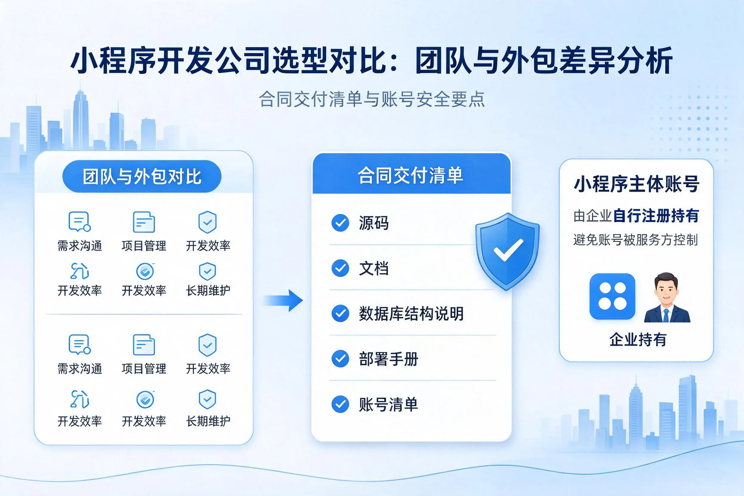 武汉小程序开发公司选型对比：团队与外包差异分析
