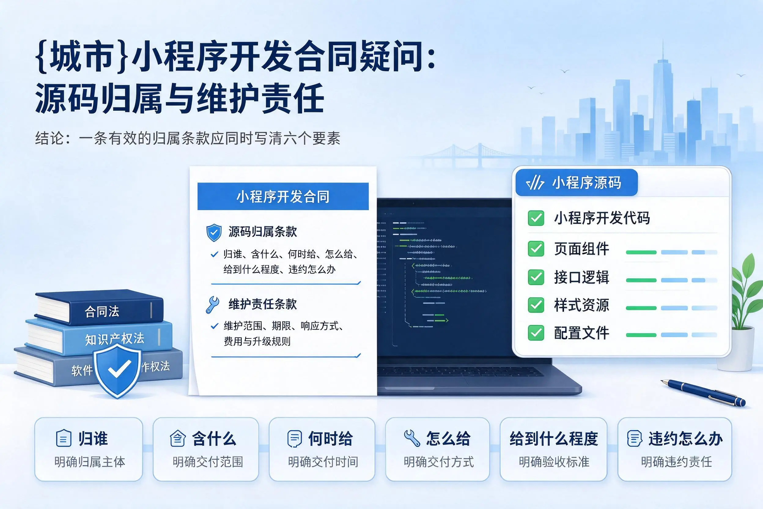 武汉小程序开发合同疑问:源码归属与维护责任