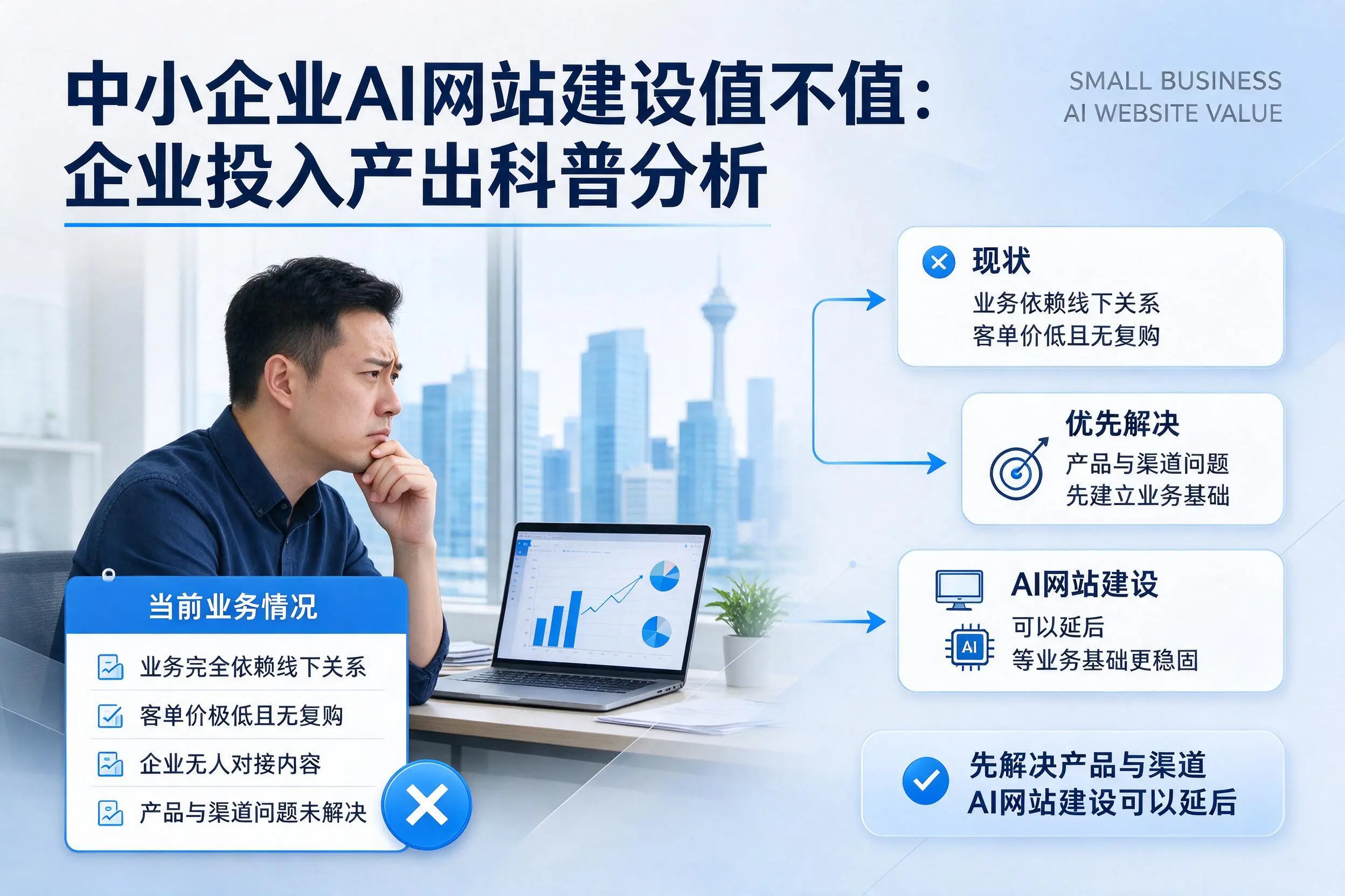 中小企业AI网站建设值不值：武汉企业投入产出科普分析