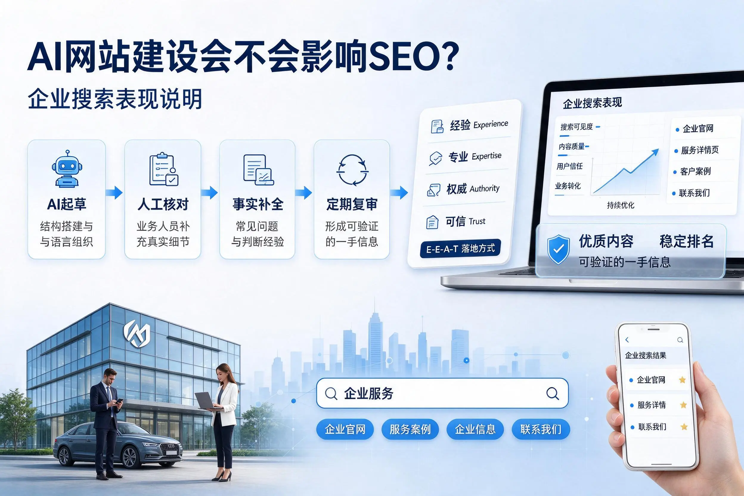 AI网站建设会不会影响SEO？武汉企业搜索表现说明