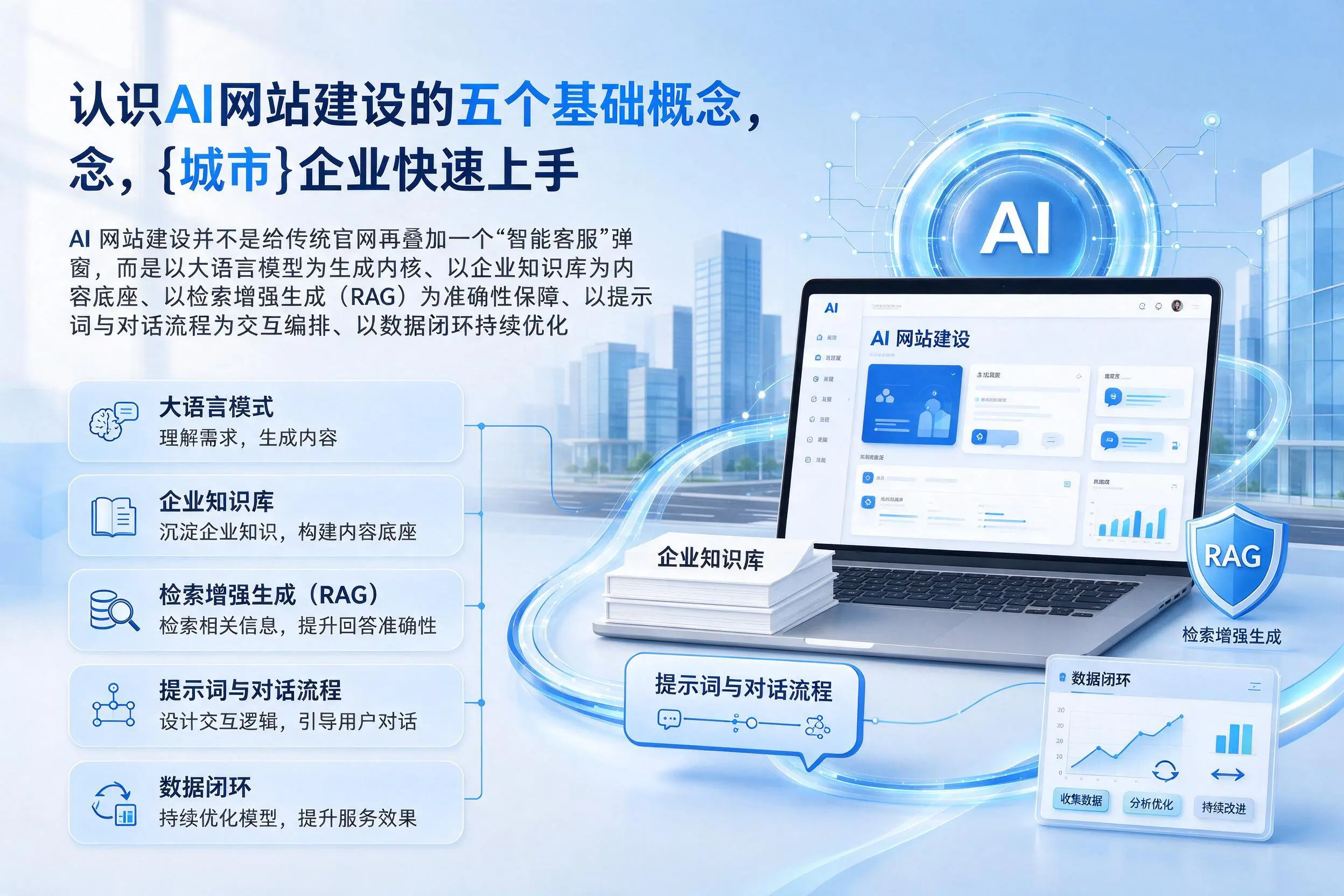 认识AI网站建设的五个基础概念，武汉企业快速上手