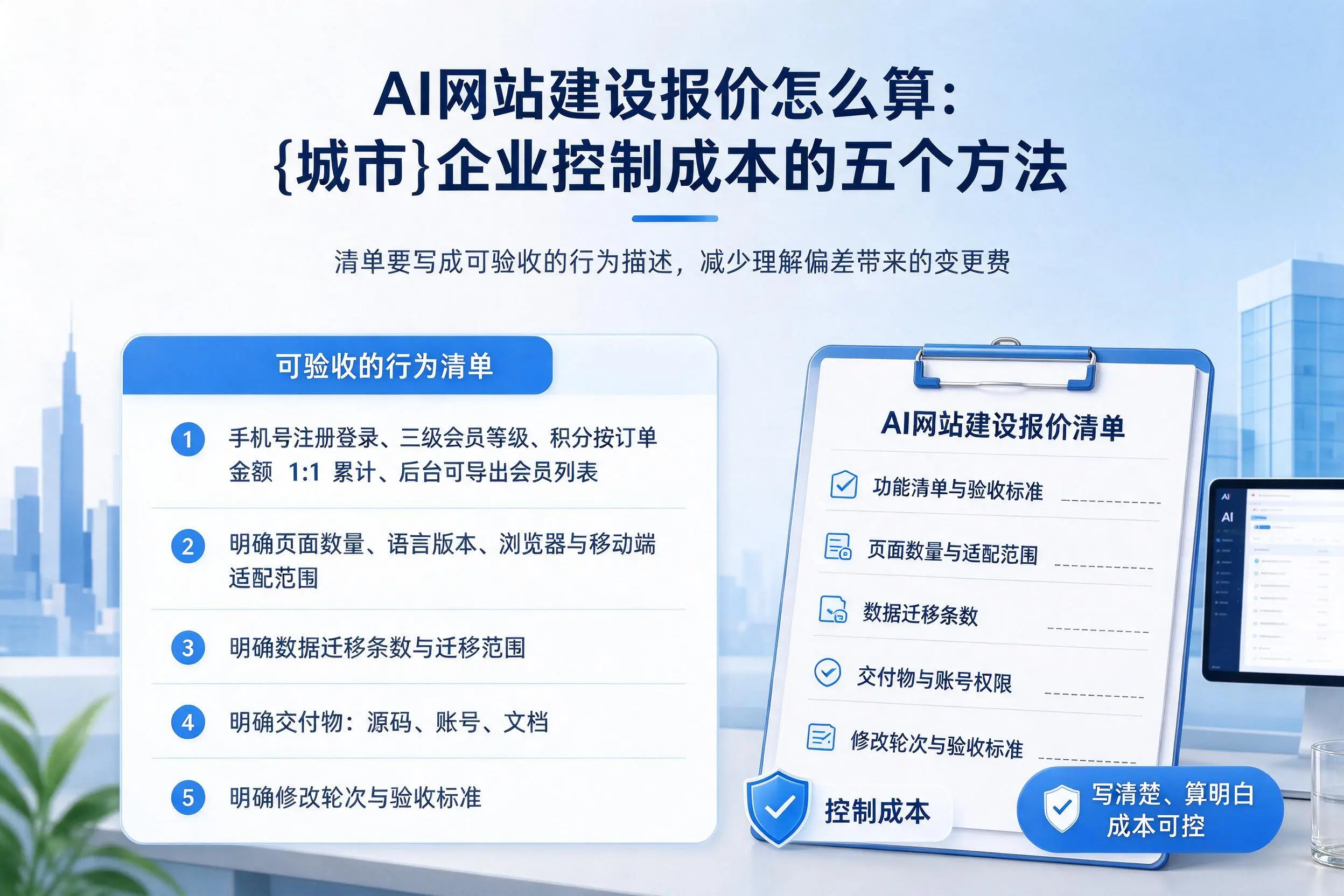 AI网站建设报价怎么算：武汉企业控制成本的五个方法